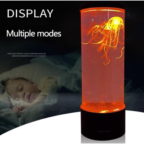 Jellyfish Tank Aquarium Color Changing Led Lamp LED Fantasy Jellyfish Lamp USB Power Battery Powered Relaxing Mood Night Light