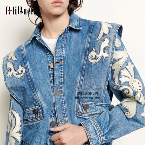 Streetwear Denim Jackets Women 2021 Chic Loose Casual Embroidery Diamonds Jeans Jacket Cartoon Printing Cowboy Jackets Femme