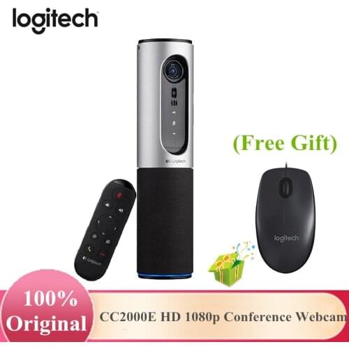 Original Logitech CC2000E HD1080p Webcam ConferenceCam Connect Video Conference Camera web With Free Logitech B330 Mouse