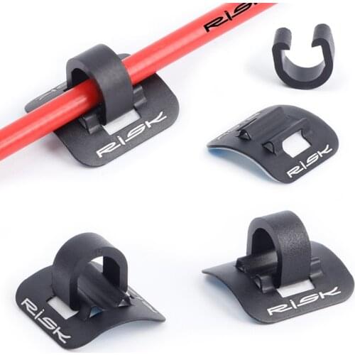 Bicycle Cables Housing Aluminum Bike Oil Tube Fixed Clips C Shape Shift Brake Guide Cable Tube Fixed Clamp Frame Buckle