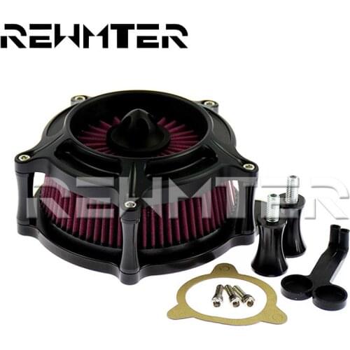 Motorcycle Air Cleaner Intake Filter Alumimum For Harley Touring Street Glide Road Glide 2008-2016 For Dyna FXDLS Softail 2017