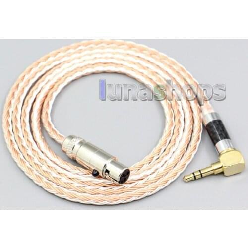 LN006722 16 Core Silver Plated OCC Mixed Earphone Cable For Beyerdynamic DT1770 DT1990 PRO AKG K181 pro 2015 M220 Pro Headphone