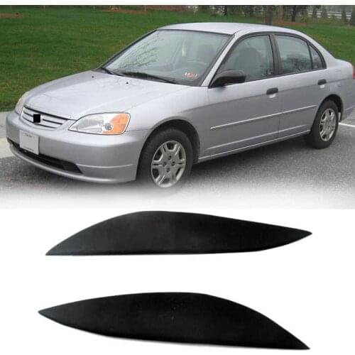 Car Headlights Eyebrow Eyelid Trim Cover Sticker Refitting Car Styling for Honda Civic 2001-2003