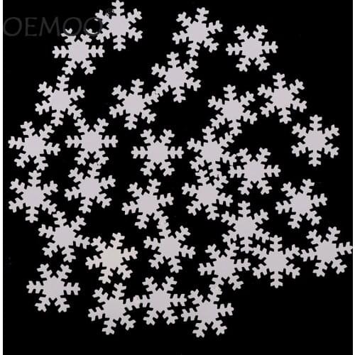 15g 18*18mm White Snowflake Merry Christmas Confetti For Home Party Decoration DIY Scrapbooking Supplies