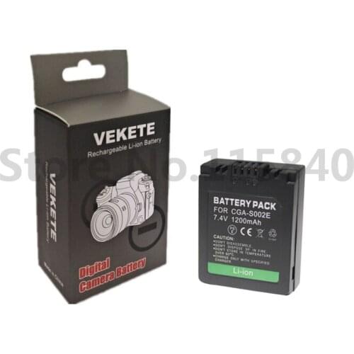 DMW-BM7 CGR-S002E CGA-S002E CGA-S002 BM7 CGA S002 Camera Battery For Pana DMC-FZ10 FZ15 FZ2,3,4,5 FZ20