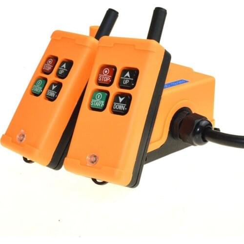 HS-4 2 Tansmitters 4 Channels 1 Speed Control Hoist Crane Radio Remote Control System