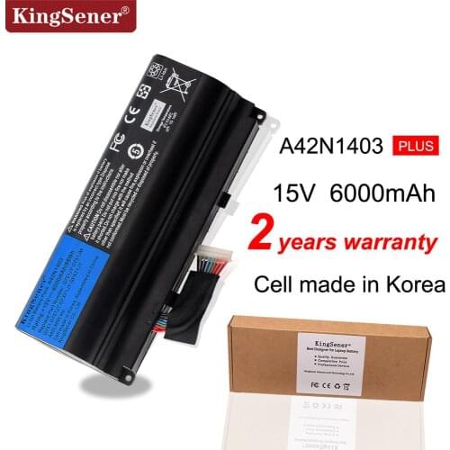 KingSener 15V 6000mAh Korea Cell A42N1403 Battery for ASUS ROG G751 G751JY G751JM G751JT GFX71 GFX71JY GFX71JT A42LM9H A42LM93