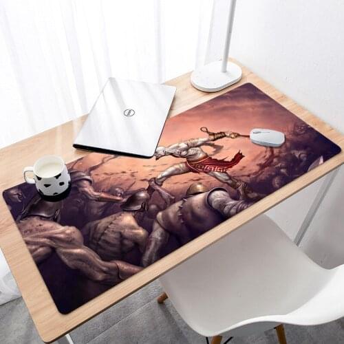 Non-slip Durable Rubber Large Size Mouse Pad God Of War PC Gaming Mouse Pad 900x400mm HD Design Large Mousepad