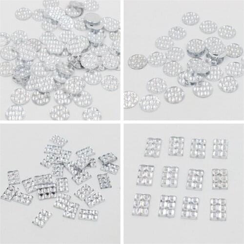 New Shinny 10mm 144pcs Crystal Rhinestones Crafts Flatback Acrylic Rhinestone Jewelry Accessories