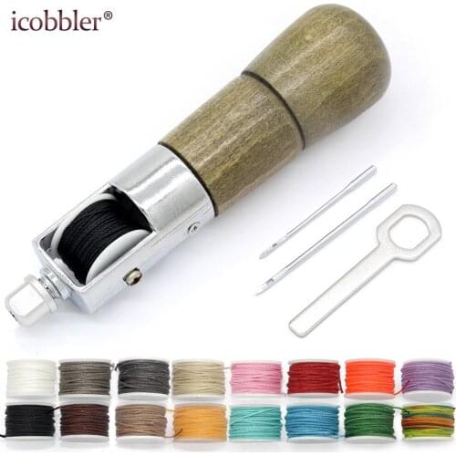 Professional Leather Sewing Awl Tools Kit DIY Craft Foviza Leather Repair Kit Supplies Craft Kits Bag Belt Repair Lockstitch Set