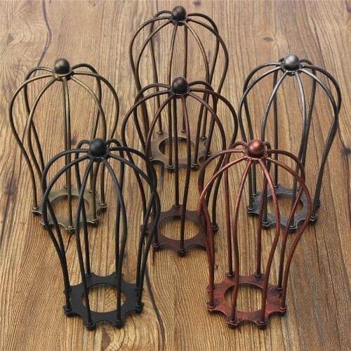 Industrial Vintage Antique Lamp Covers Metal Wire Pendant Bulb Chandelier Cage Ceiling Hanging Guard Cafe Bars Lamp Shades