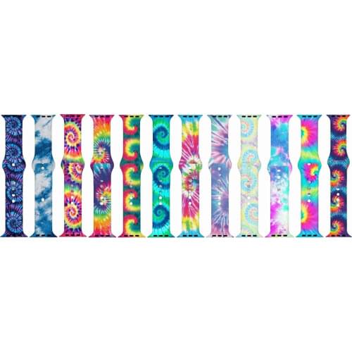 Fashion Bandhnu Silicone Sport Band Wrist Smart Strap for Apple Watch Series 6 5 4 3 2 1 SE iWatch 38mm/40mm/42mm/44mm