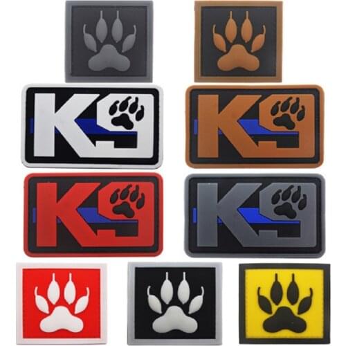 Rubber Patches Armband Magic Stickers K9 Patch DOG Patches English Flag Badges Dog Paw Patches