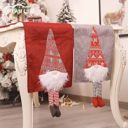 Christmas Decoration For Table Gift Tablecloth Table Flag Merry Christmas Decor for Home 2022 Xmas Ornaments New Years Decor
