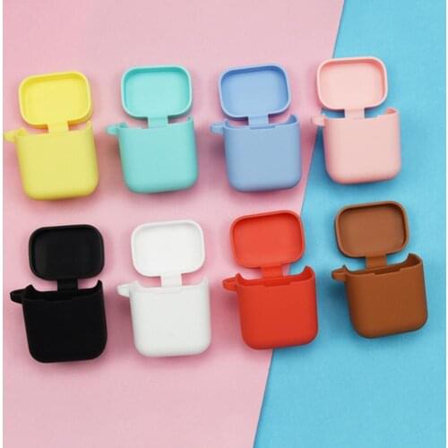 Mini Anti-falling Dustproof Solid Color Silicone Earphone Case for Xiaomi Air