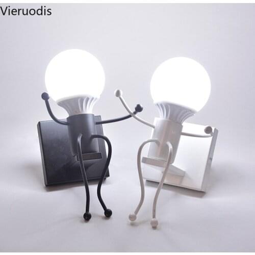 Modern Wall Light Personality Childrens Room Wall Lamp Simple Wall Sconce Bedroom Bedside Lamps Art Villa Aisle Light Fixtures