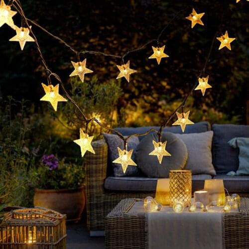 Solar Powered LED Starry Lighting Strings Fairy Lamp Garland String Lights for Home Kids Bedroom Outdoor Garden Yard Party Decor
