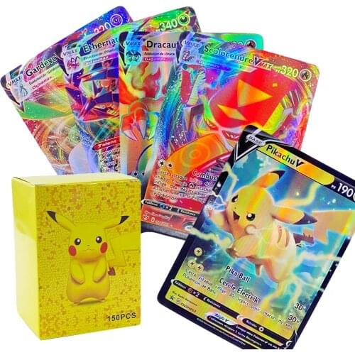 TOMY 490 PCS Pokemon French Card Lot Featuring 200 GX 100 TAG TEAM 110 V 40 VMAX 20 EX 20 MEGA