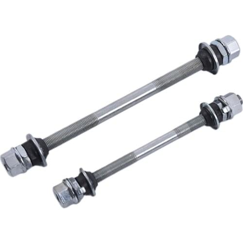 Bicycle Wheel Hub Axle Front Rear Steel Solid Spindle Shaft Vintage Front/rear Axle Lever Bike Repair Tool Accessories 150/180mm