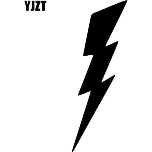 YJZT 5.8X16CM Lightning Cartoon Vinyl Decal Scratch Occlusion Decoration Car Sticker C25-1227