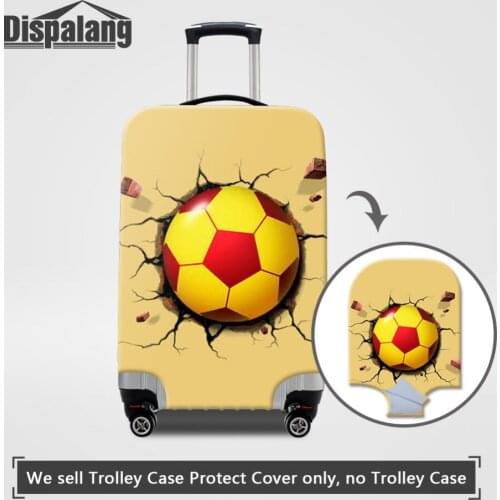 Dispalang Ball Pattern Luggage Protective Covers 18-30 inch Case Mens Boys Fan Elastic Stretch Suitcase Cover Travel Accessories