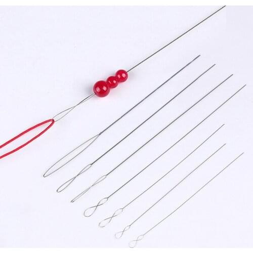 1Pc Stainless Steel Big Eye Beading Needles Easy Thread String Cord Pins For Beads and Pearls DIY Jewellry Making Tools