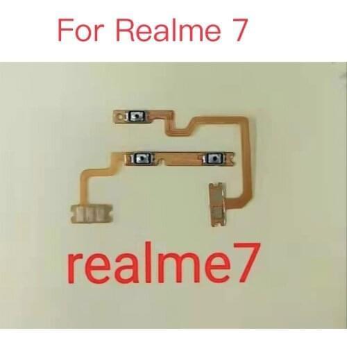 10pcs For Realme 7 Realme7 Power Volume Button Flex Cable Side Key Switch ON OFF Control Button Repair Part