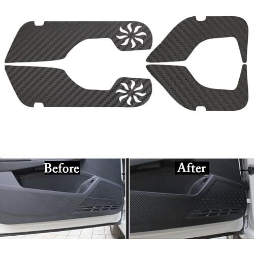 4Pcs Carbon Fiber Style Car Door Side Anti-Kick Sticker Trim For Honda Accord 2014 2015 2016 2017 Accessories Car Styling