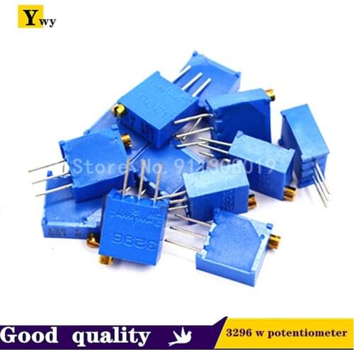 5Pcs/lot 3296W series 3296W 103 10K ohm Top regulation Multiturn Trimmer Potentiometer 1K 2K 5K 20K 50K 100K 200K 3296W-1-103LF