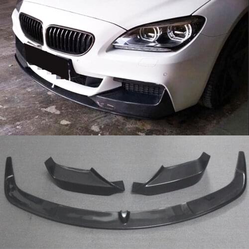 Carbon Fiber Car Front Bumper Lip Spoiler Splitters for BMW F06 F12 F13 M tech M Sport 2012 - 2016 Front Bumper Guard