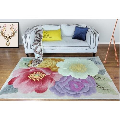 Flowers on carpets 100% Wool Ingredient for Hallway Aisle Corridor doorway large Mat Rugs Decoration Floor rug floral carpets