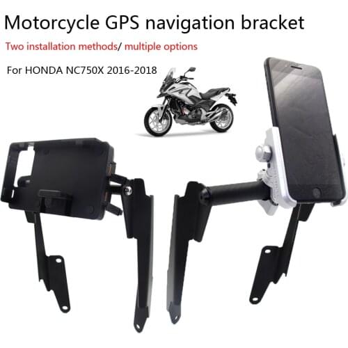Motorcycle Bracket Mount Smartphone GPS Holder Navigation bracket For HONDA NC750X NC 750 X 2016-2018 phone clip