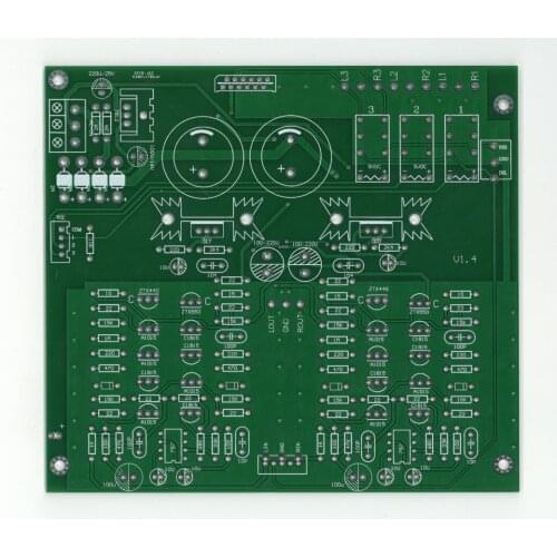 DIY Stereo Class A preamplifier bare PCB base on Accuphase C3850 circuit (support 3 way inputs)