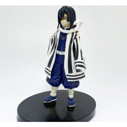 15cm Demon Slayer Anime Figures Snake Column Iguro Obanai Action Figure PVC Finished Goods Models Toys