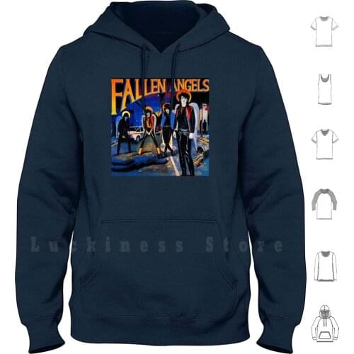 Fallen Angels Hoodies Long Sleeve Fallen Angel Vibrators Knox Hanoi Rocks Punk Rock London Uk England English