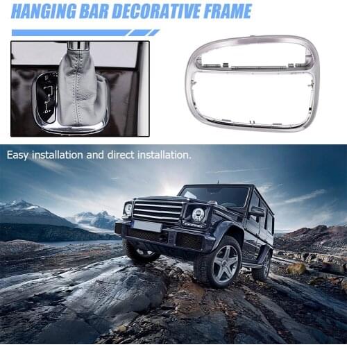 Shifter Trim Cover Center Console Bezel Chromed Plastic Easily Installation Personal Car Elements for Mercedes Benz W203