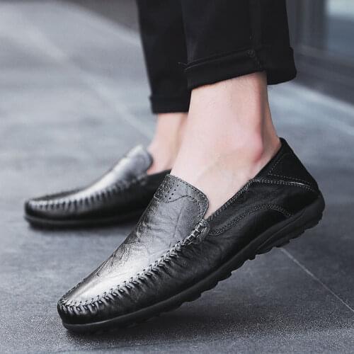 Men shoes loafers casual leather luxury designer social driving brand adult fashion moccasins men loafers shoes sapato masculino