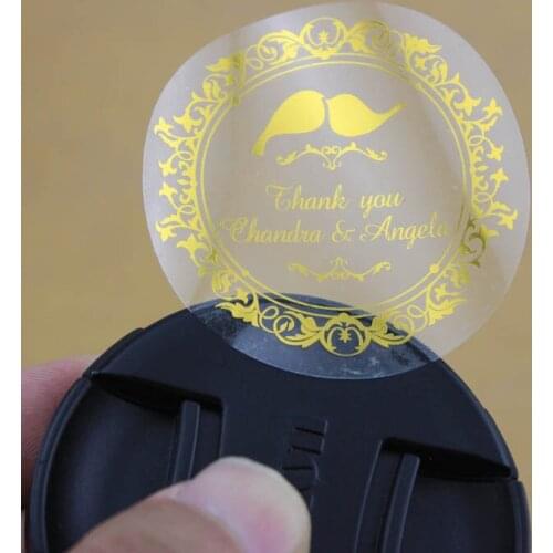 High quality honey sticker, lamination, waterproof, packing in roll