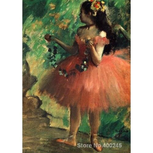 Wall art Dance Rose Edgar Degas Paintings Hand painted High quality