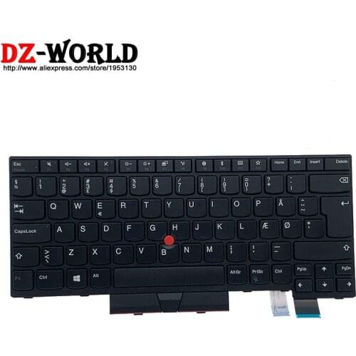 New Original DK Danish Keyboard for Lenovo Thinkpad T470 A475 T480 A485 Laptop Teclado 01AX455 01AX414 01AX373