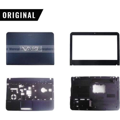 New Original for Sony Vaio VPCEG LCD Back Cover Rear Lid Case 60.4m814.014/ Front Frame Bezel Blue 14 Inch