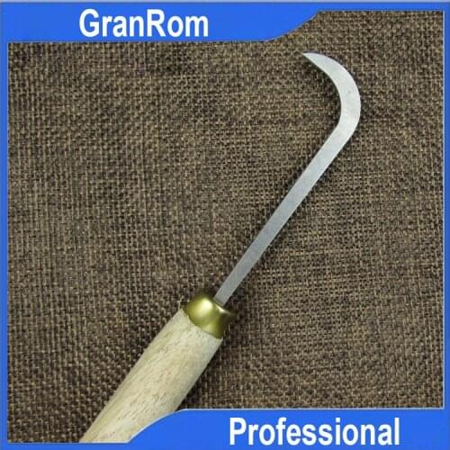 Wood Carving Hook Knife Machete Refined Jade Bowl Knife DIY Woodcut Tool Root Carving Tools Handheld Woodworking Tools