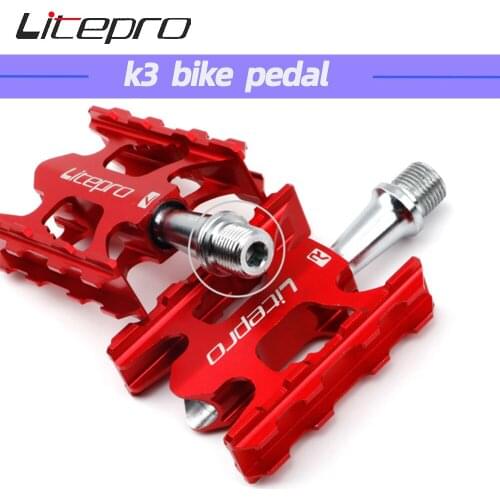 Litepro Mountain Road Bike Pedals K3 For Brompton Fnhon Aluminum Universal BMX Folding Bicycle Bearing Foot Pedal Ultralight