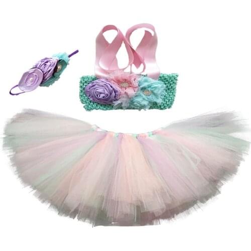 Pink Flower Girl Princess Arie Dress for Baby Kids Mermaides Bridesmaid Dresses Fancy Arie Girls 1st Birthday Party Tutu Dress