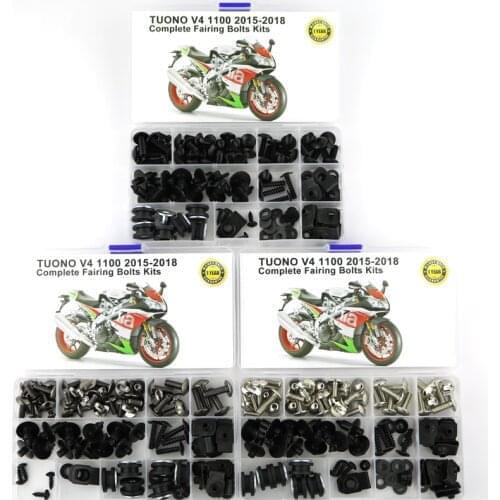 Fit For Aprilia Tuono V4 1100 2015 2016 2017 2018 Motorcycle Cowling Complete Full Fairing Bolts Kit Fairing Clips Speed Nuts