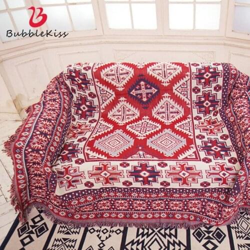 Bubble Kiss Nordic Style Sofa Towel Throw Blanket Full Cover Spring Summer Cotton Blanket Dust-Proof Sofa Chair Cover Blankets