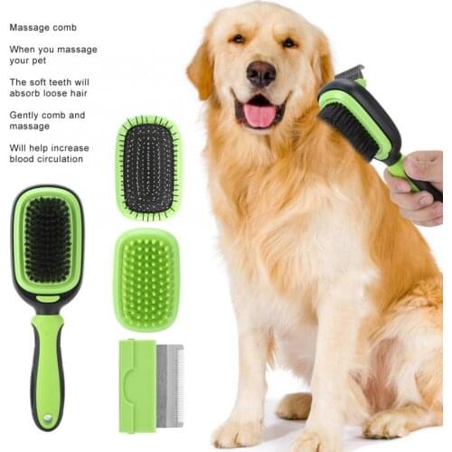 5 in 1 Pet Massage Air Cushion Flocking Hair Removal Open Knot Comb Grooming Brush Beauty Cleaning Cat Dog Grooming Supplies