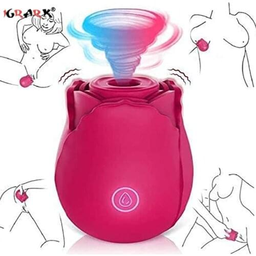 Rose Vagina Sucking Vibrator Clitorial Stimulator Toys for Women Pleasure Rechargeable Vibrant Licker Sexy Toys for Women