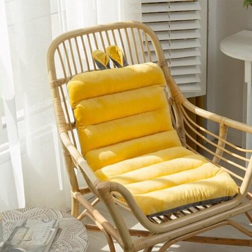 Cute Conjoined Pillow Back Cushions Comfortable Home Chair Cushion Warm Office Chair Mat Girl Stool Seat Mat Student Ass Pad