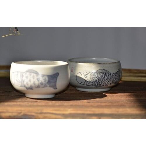 Retro handmade matcha bowl traditional Japanese matcha tea ceremony taset tea cup house decoration gift chawan accessories